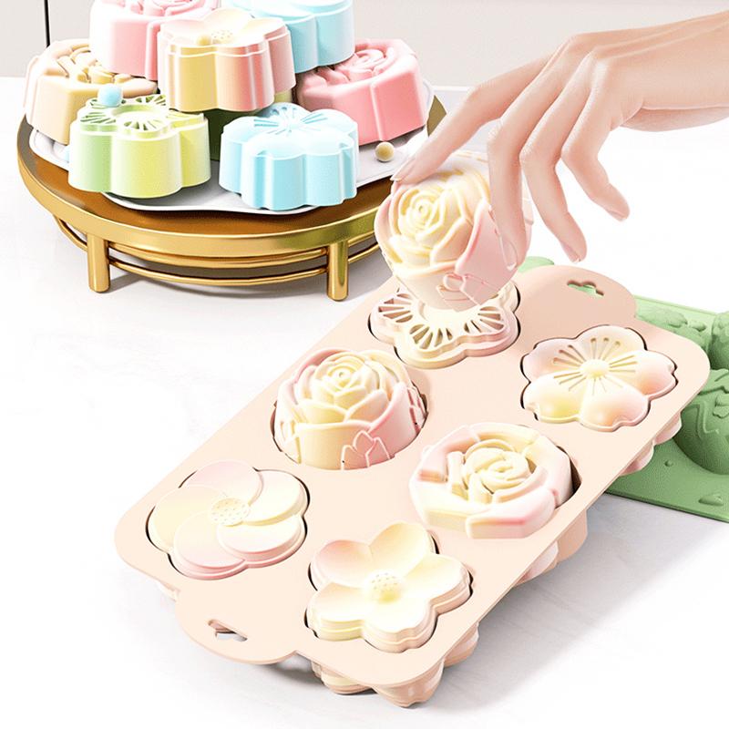 قوالب خبز بأشكال زهور مختلفة،  - مراجعة Bath Bomb Mold وسعره