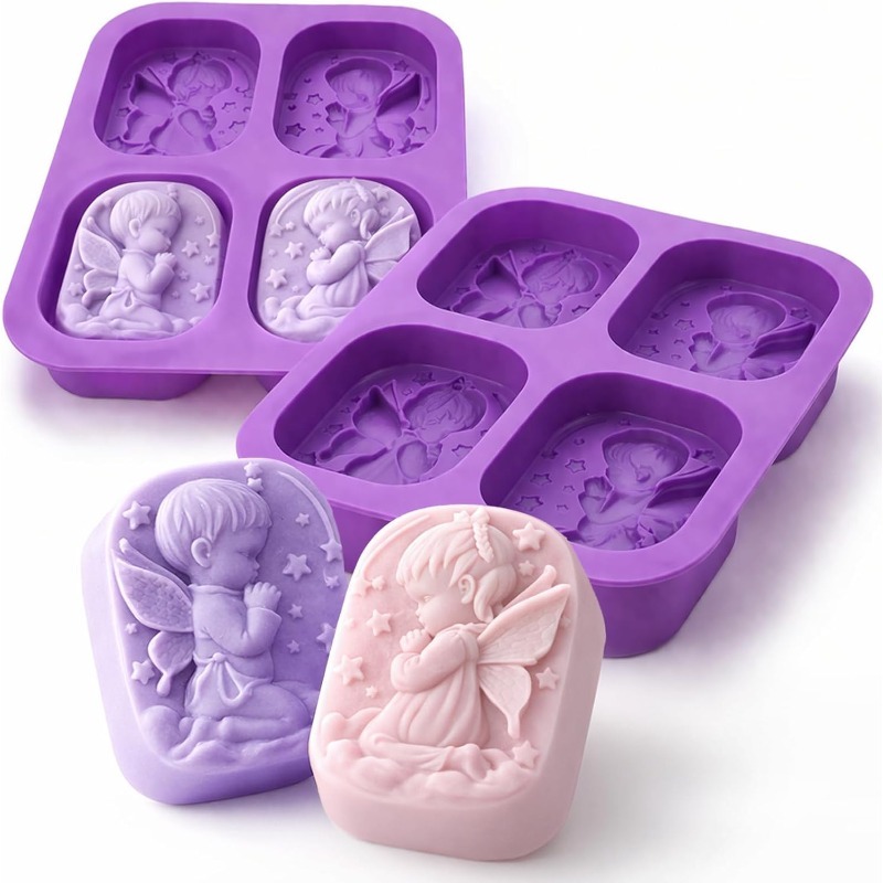 قالب سيليكون على شكل ملاك لمست - مراجعة Bath Bomb Mold وسعره