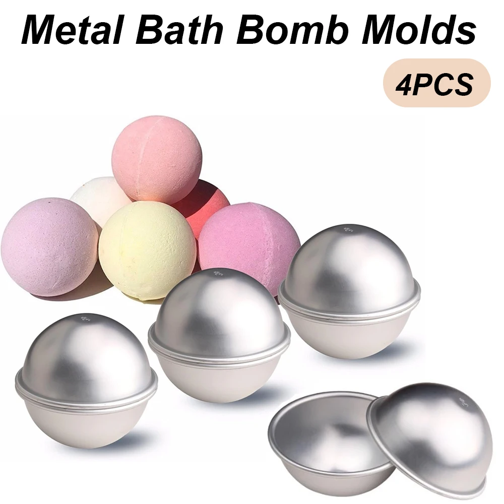 مجموعة من 4 قطع: قوالب كرات نص - مراجعة Bath Bomb Mold وسعره